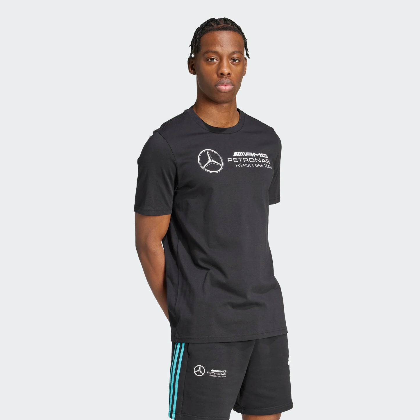 MERCEDES F1 DNA GRAPHIC TEE MEN BLACK