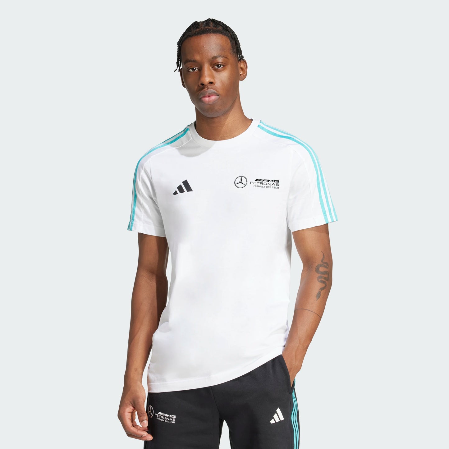 MERCEDES F1 DNA TEE MEN WHITE