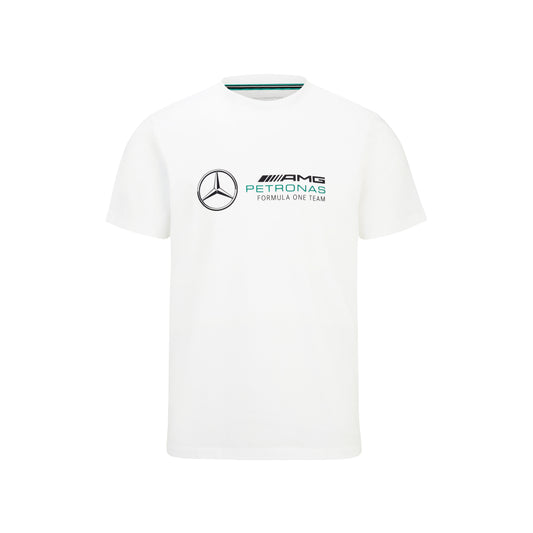 Mercedes FW Large Logo Tee Man White