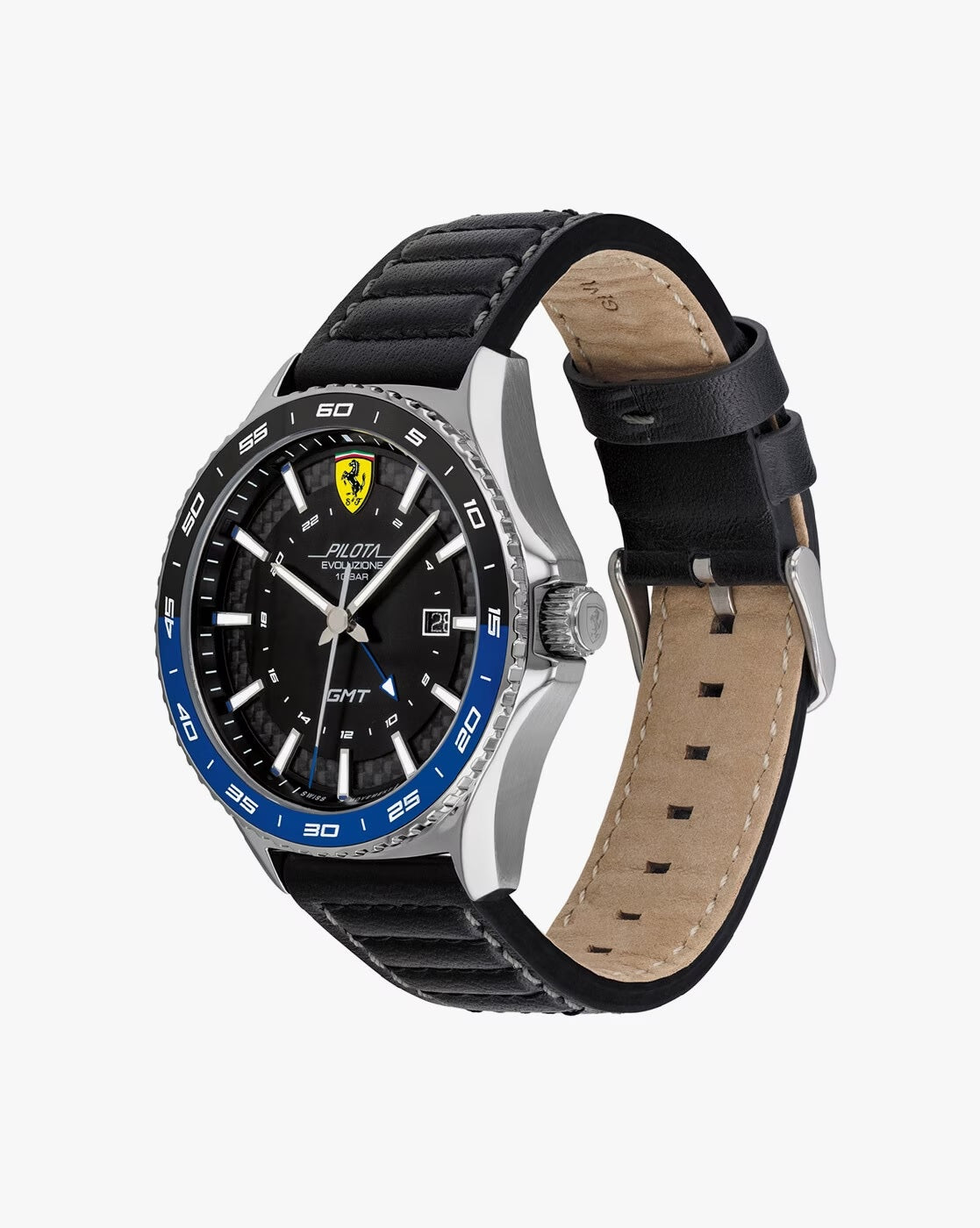 Scuderia Ferrari Pilota Evo Analogue Watch / 45mm / Quartz / 10ATM / Leather
