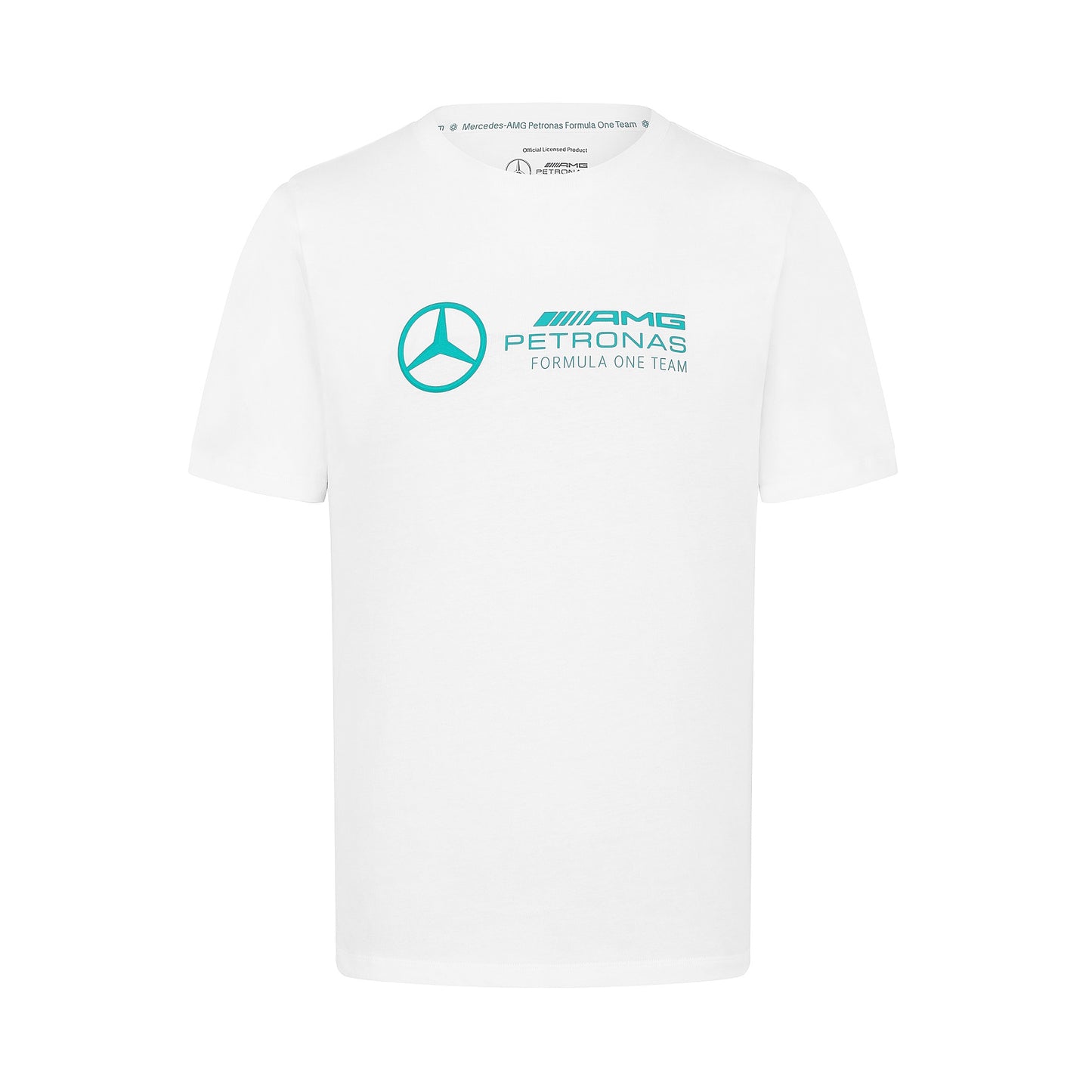 Mercedes FW Mens Large Logo Tee White