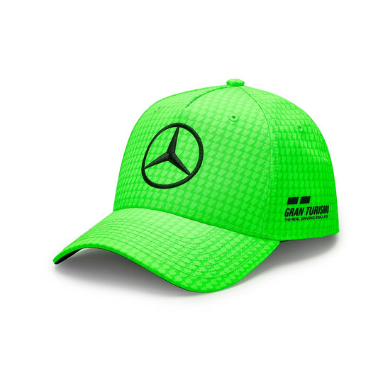 Mercedes Hamilton Team Baseball Cap Neon Green