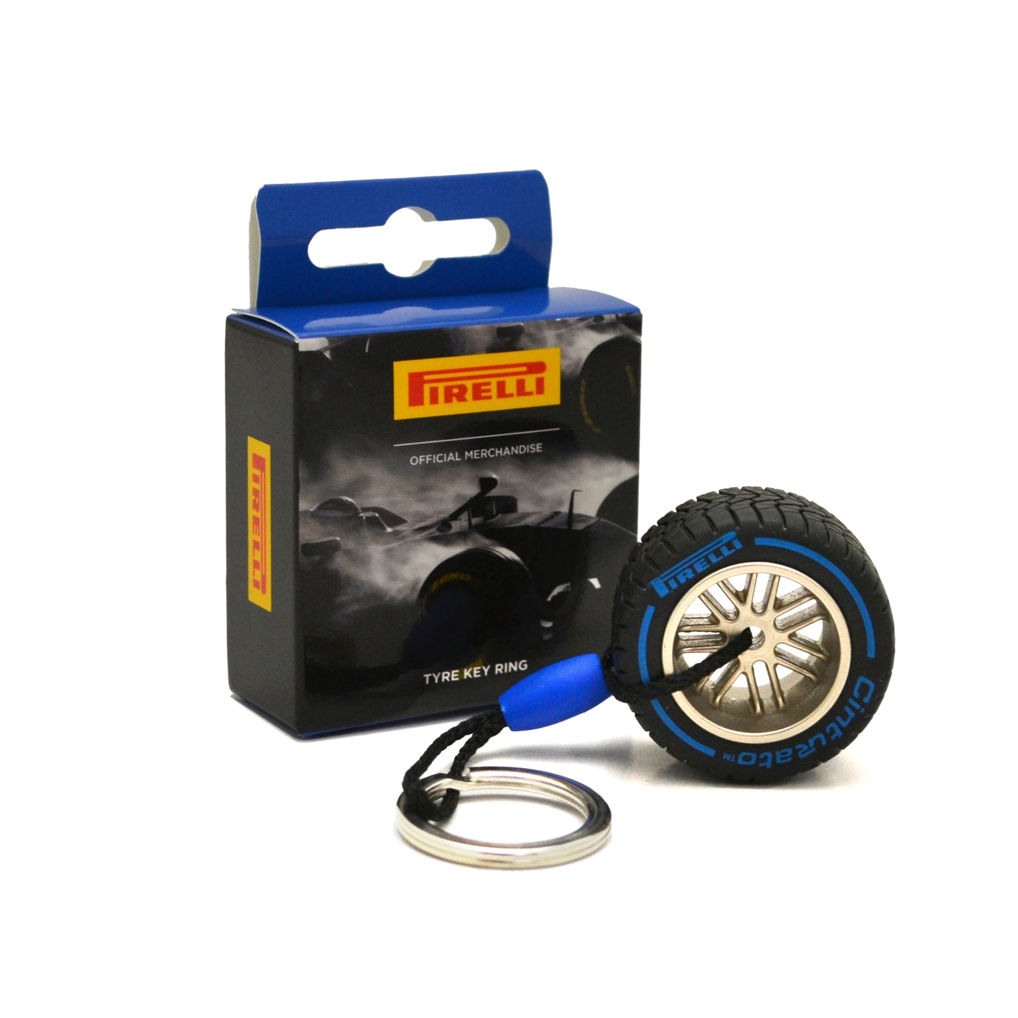 Pirelli Tyre Key Ring Blue 18'