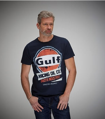 Gulf Oil Racing T-Shirt Navy Blue