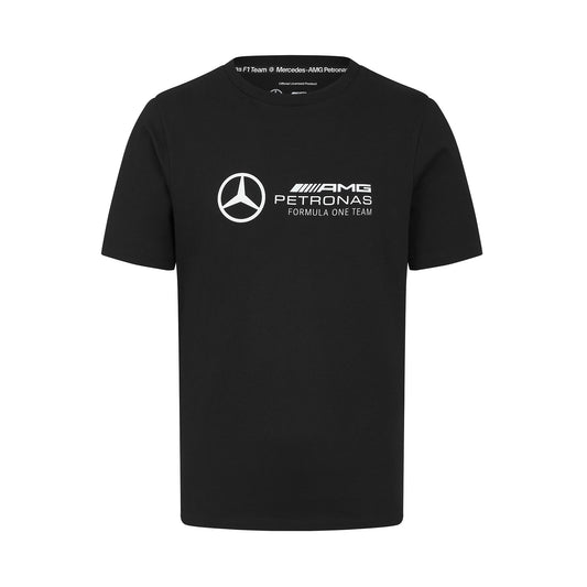 Mercedes FW Mens Large Logo Tee Black