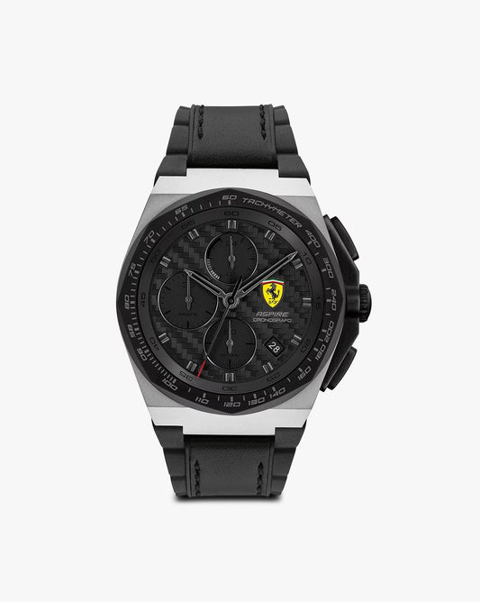 Scuderia Ferrari Aspire Chronograph Watch 44mm / Quartz / 5ATM / Leather & Silicone