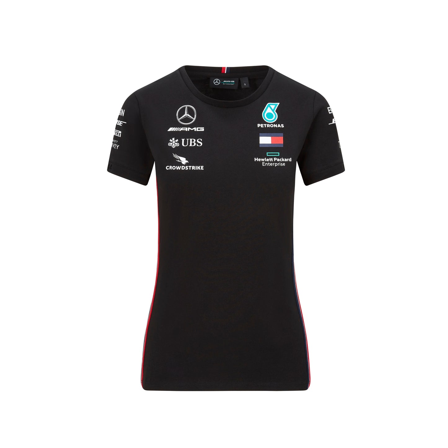 Mercedes Team T-shirt Black Lady